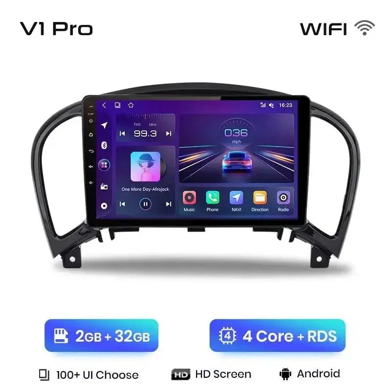 Radio Android do Nissan Juke (2010-2014) CarPlay Android Auto 4G WiFi GPS DSP
