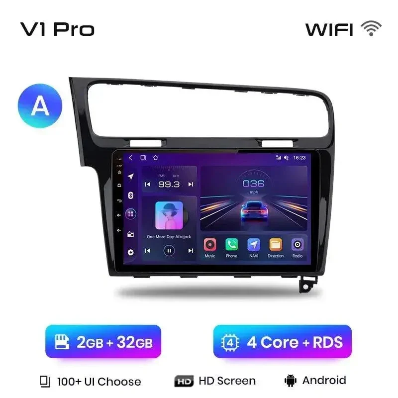 Radio Android do Volkswagen VW Golf 7 (VII) (2013-2017) CarPlay Android Auto 4G WiFi GPS DSP