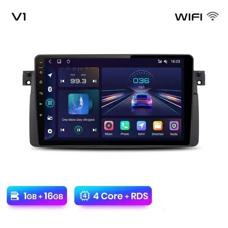 Radio Android do BMW Serii 3 E46 CarPlay Android Auto 4G WiFi GPS DSP