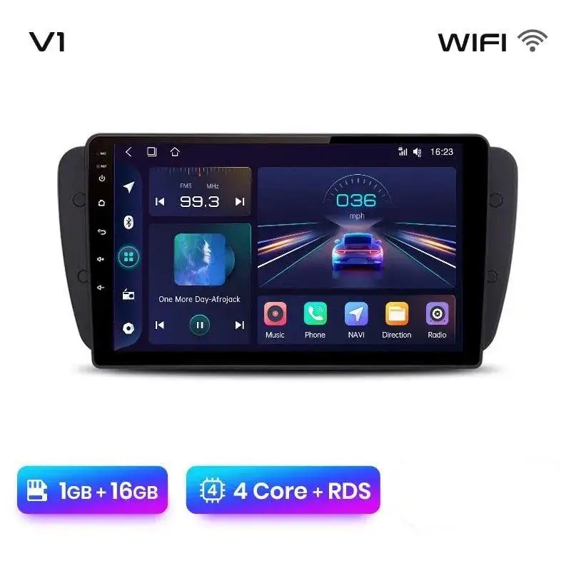 Radio Android do Seat Ibiza 6J Multimedialne (2009-2013) CarPlay Android Auto 4G WiFi GPS DSP