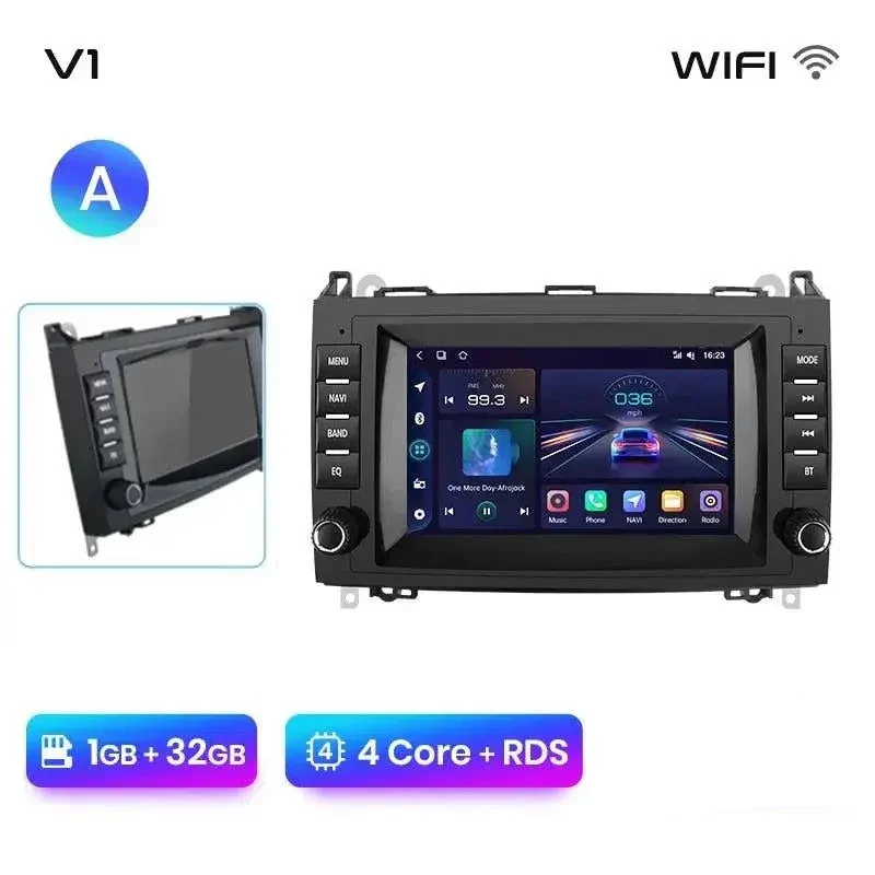 Radio Android do Mercedes-Benz B200 Sprinter W906 Viano Vito W639 Multimedialne CarPlay Android Auto 4G WiFi GPS DSP