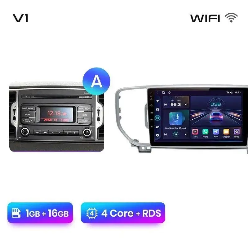 Radio Android do KIA Sportage IV Multimedialne (2016-2018) CarPlay Android Auto 4G WiFi GPS DSP