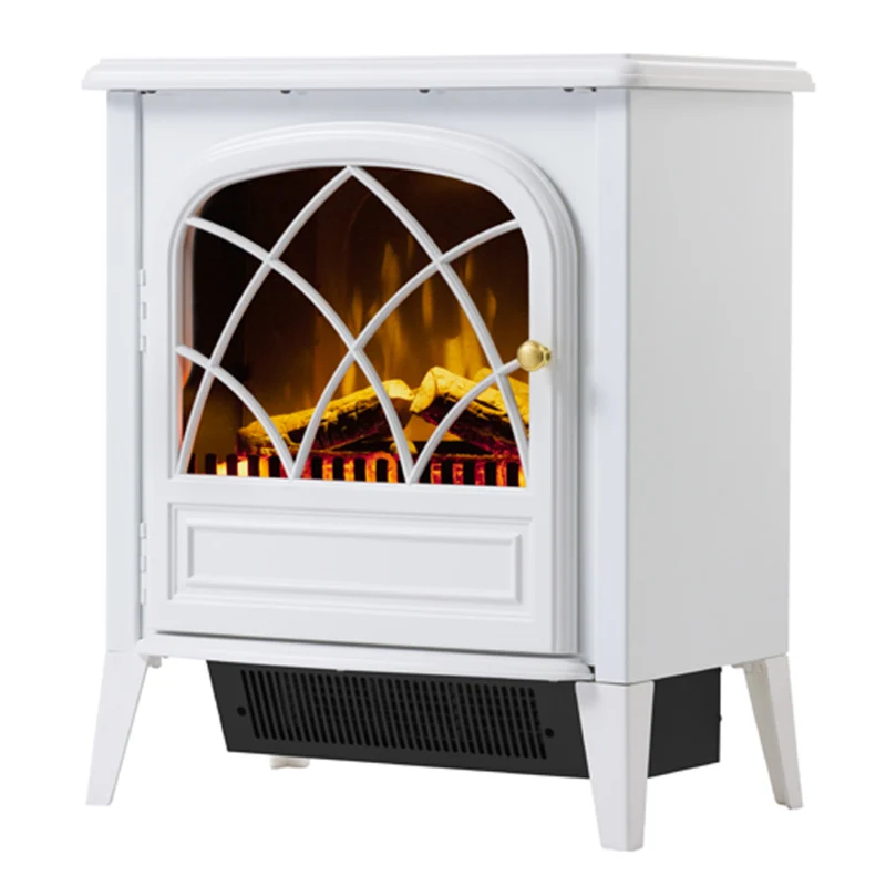 Dimplex Ritz White 2000KW LED Electric Fireplace Stove Freestanding Space Heater
