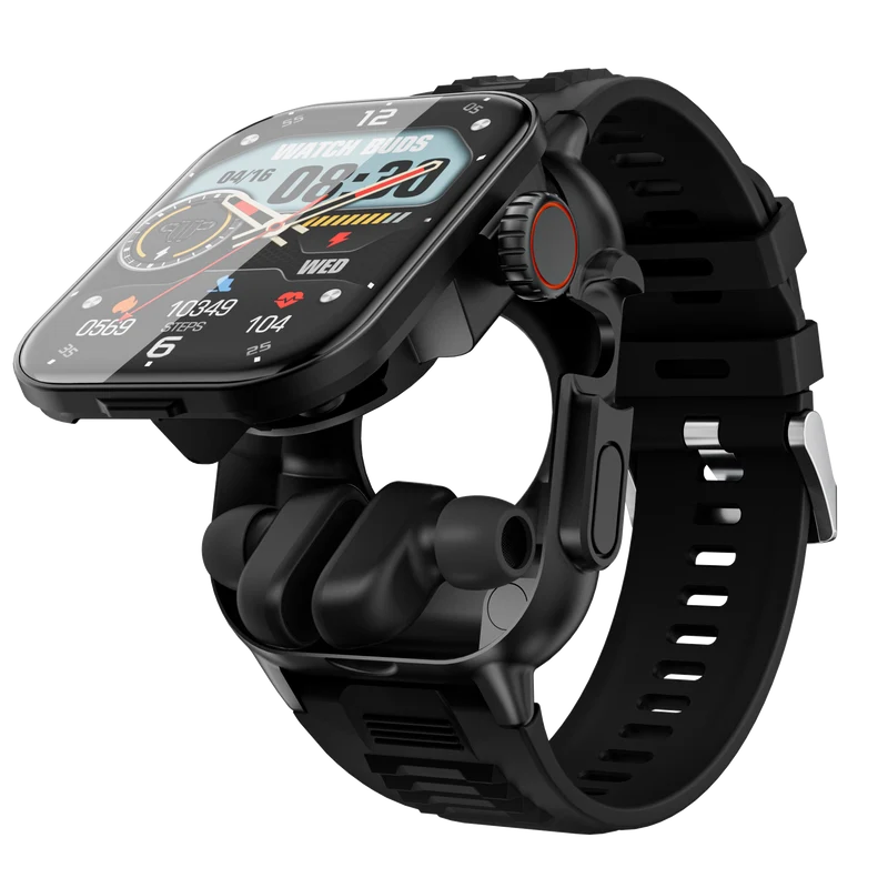 Smartwatch Kalobee GT8 Buds con Audífonos Integrados – AMOLED | Bluetooth 5.3 | IP67