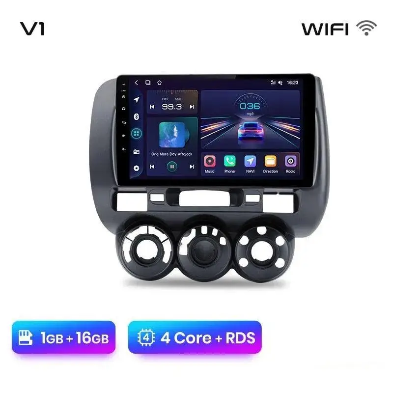 Radio Android do Honda Fit Jazz City (2002-2007) CarPlay Android Auto 4G WiFi GPS DSP
