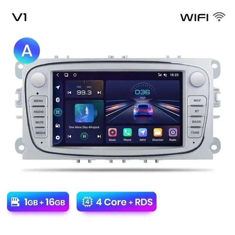 Radio Android do Ford Focus S-Max Mondeo Galaxy C-Max Kuga Multimedialne CarPlay Android Auto 4G WiFi GPS DSP