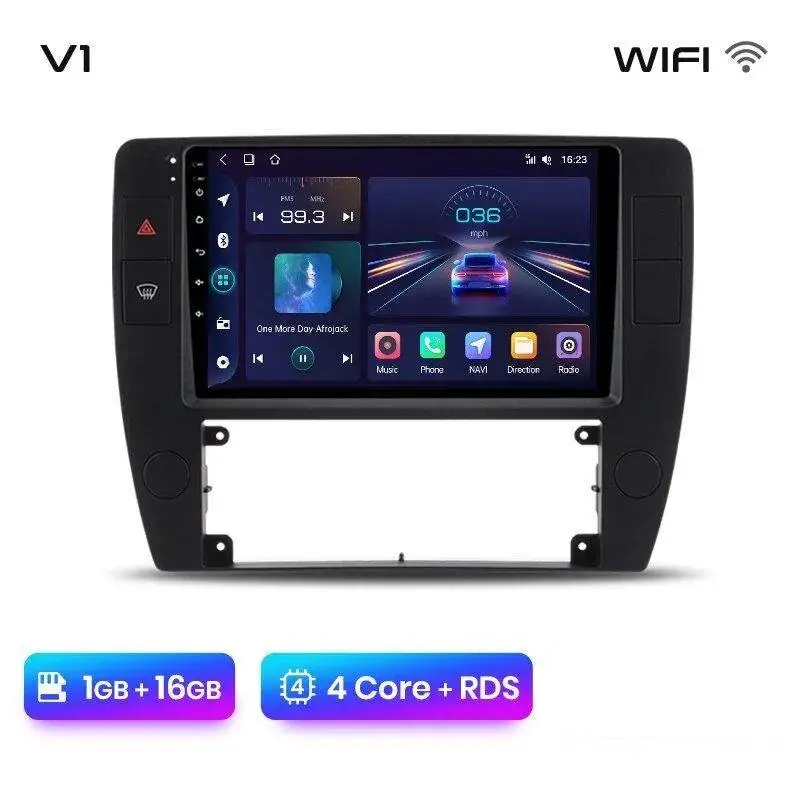 Radio Android do Volkswagen VW Passat B5 (2000-2005) CarPlay Android Auto 4G WiFi GPS DSP