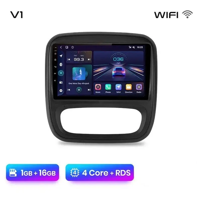 Radio Android do Renault Trafic III Opel Vivaro B 2014-2018 (2014-2021) CarPlay Android Auto 4G WiFi GPS DSP