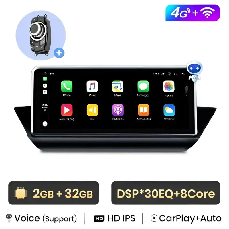 Radio Android do BMW X1 E84 Dedykowany (2009-2015) CarPlay Android Auto 4G WiFi GPS DSP Ekran
