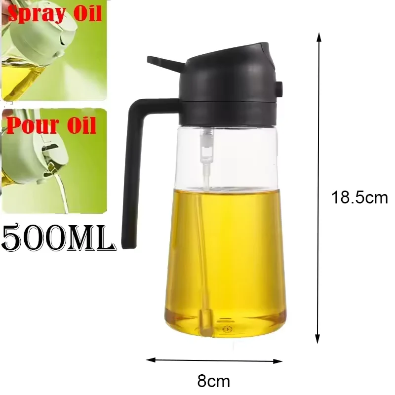 Dispensador De Aceite Multifuncional 2 En 1- Spray Y Antiderrame