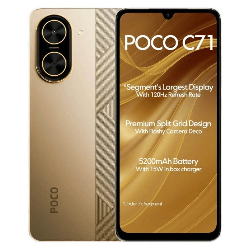 CELULAR XIAOMI POCO C71 DORADO (4GB_128GB)