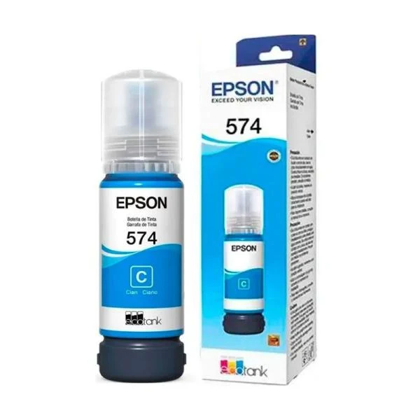 Botella de Tinta Epson T574 Cian T574220-AL