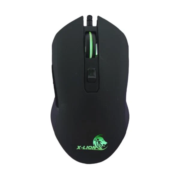 MOUSE GAMING X-LION MS-700 ALÁMBRICO USB 3200 DPI NEGRO