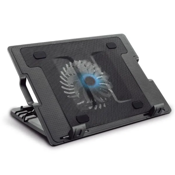 BASE ENFRIADORA PARA LAPTOP NOVA FHC78800002C COMPATIBILIDAD 15.6 PULG / 2 PUERTOS USB CON VENTILADOR DE 125MM NEGRO