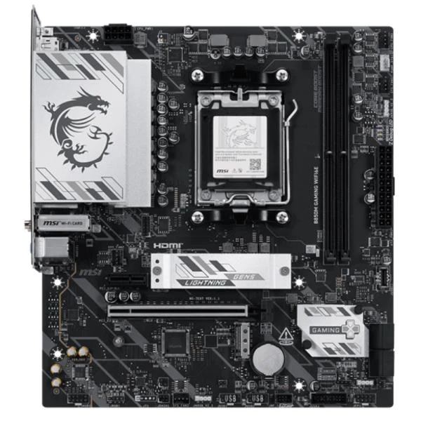 TARJETA MADRE MSI B850M GAMING WIFI6E AM5 MICRO ATX-DDR5-WIFI 6E BLUETOOTH 5.3 2.5G LAN-911-7E87-005