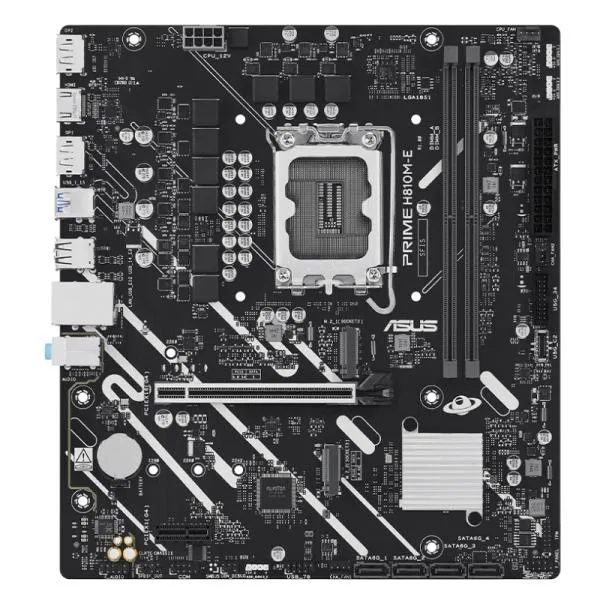 TARJETA MADRE ASUS PRIME H810M-E LGA1851 MICRO ATX DDR5 90MB1N20-M0EAY0 NEGRO/BLANCO