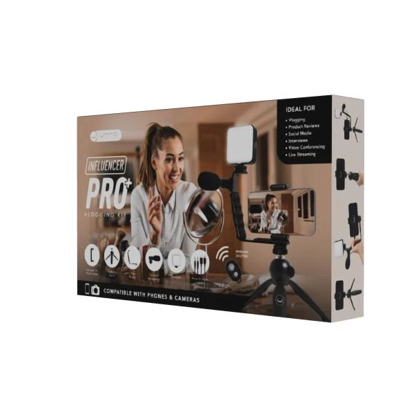 Kit de Vlogging Influencer Pro+ Unno Tekno PH1902BK