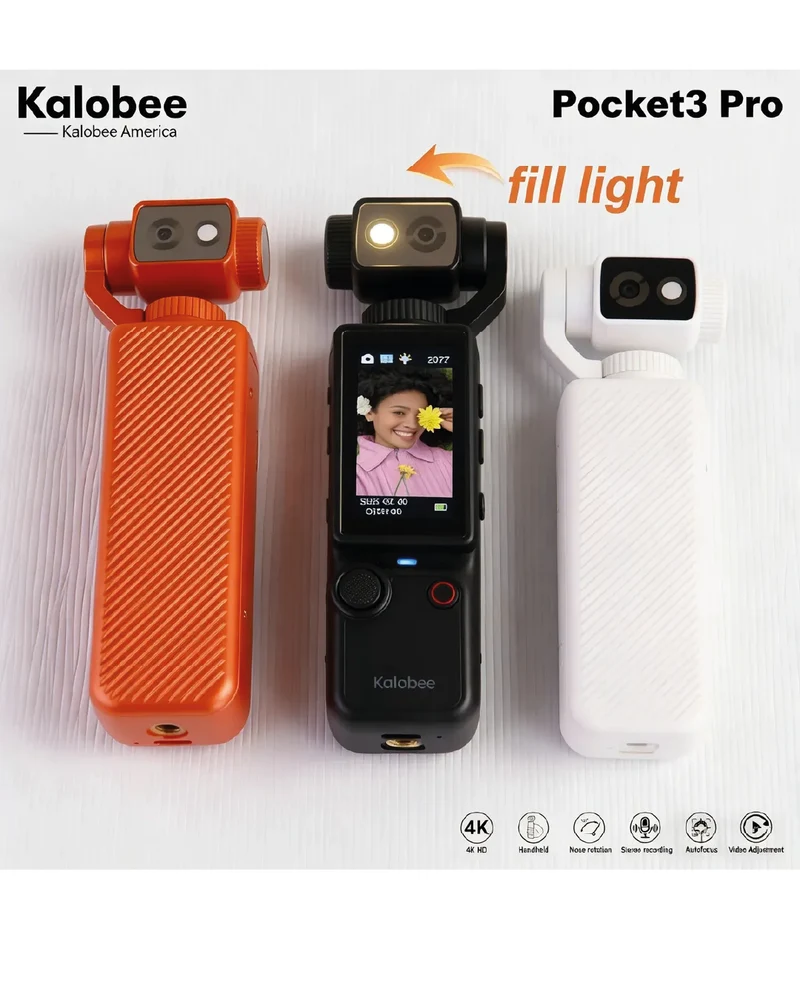 Cámara Giratoria Pocket 3 Pro Compact HD Kalobee