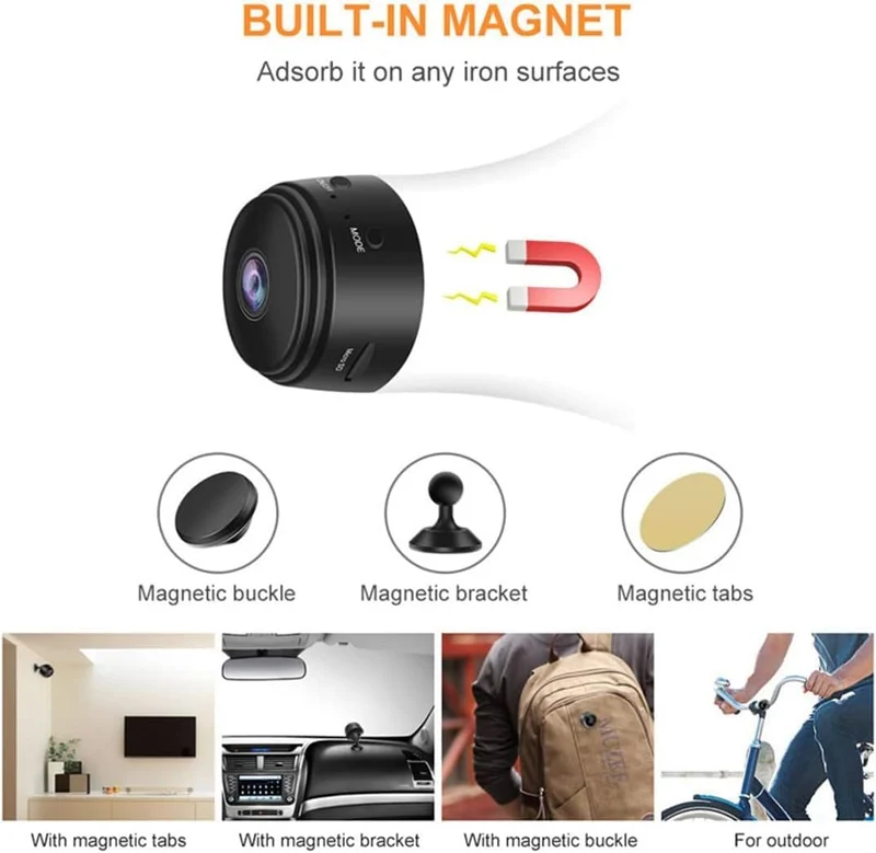 Mini cámara WiFi 1080 p HD cámara IP seguridad A9