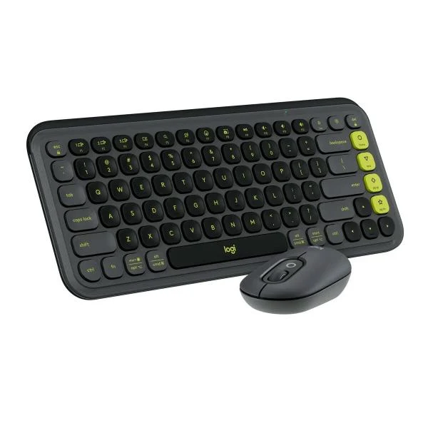 Teclado y Mouse Logitech POP Icon Inalambrico Verde 920-013052