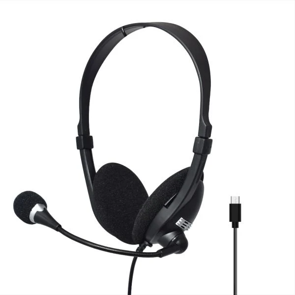 Headset UNNO TEKNO ACE 5 USB-C con Micrófono HS7206BK