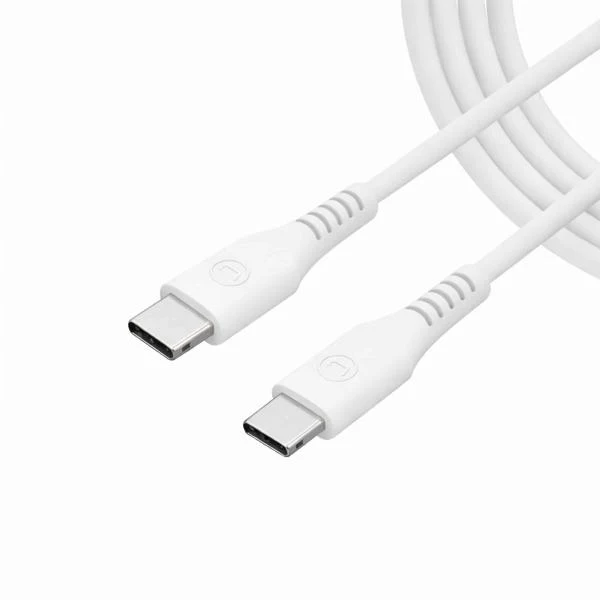 Cable USB-C 1.5m Silicona Blanco Unno Tekno CB4075WT