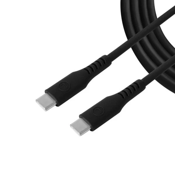 Cable USB-C 1.5m Silicona Negro Unno Tekno CB4075BK
