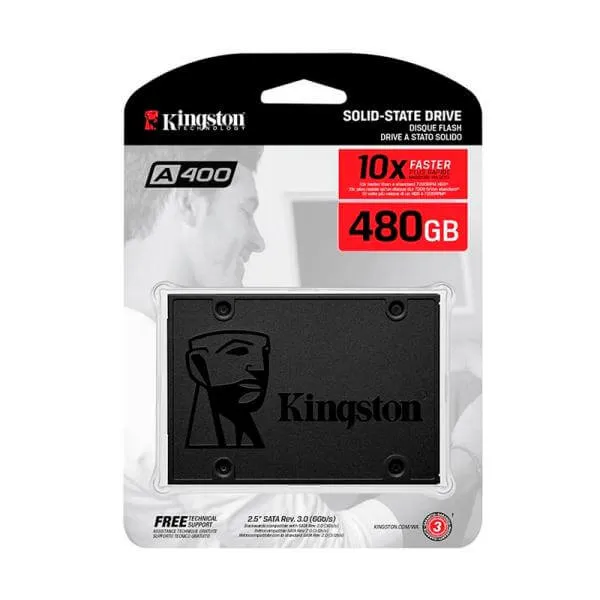 HD INTERNO SOLIDO 480GB KINGSTON A400 10X FASTER