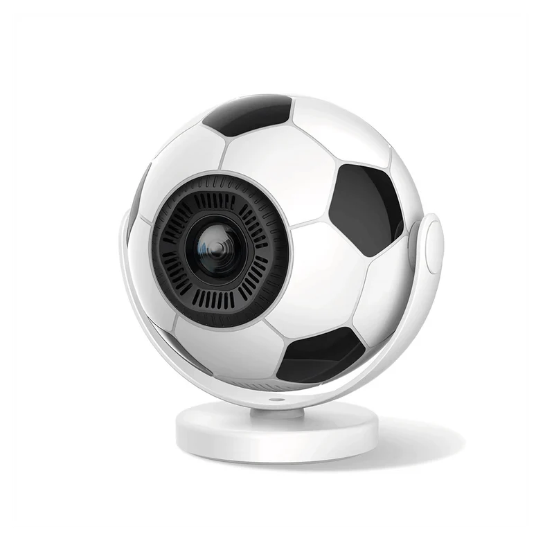 Proyector en forma de balón de fútbol portátil 720P