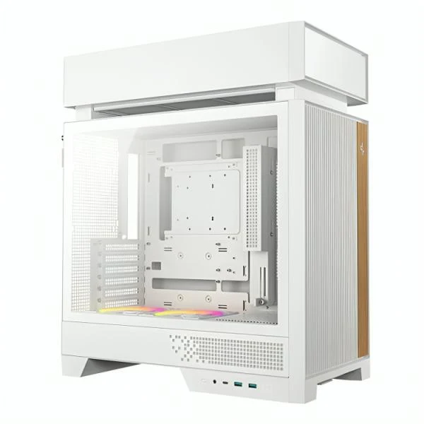 CASE DEEPCOOL CL660 WH MID TOWER VENTILADORES 2 DE 120MM CON PANEL LATERAL R-CL660-WHNNA0-G-1 BLANCO