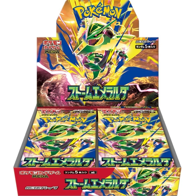 Pokemon TCG Storm Emeralda m6 Box Booster Packs Japanese Trading Cards