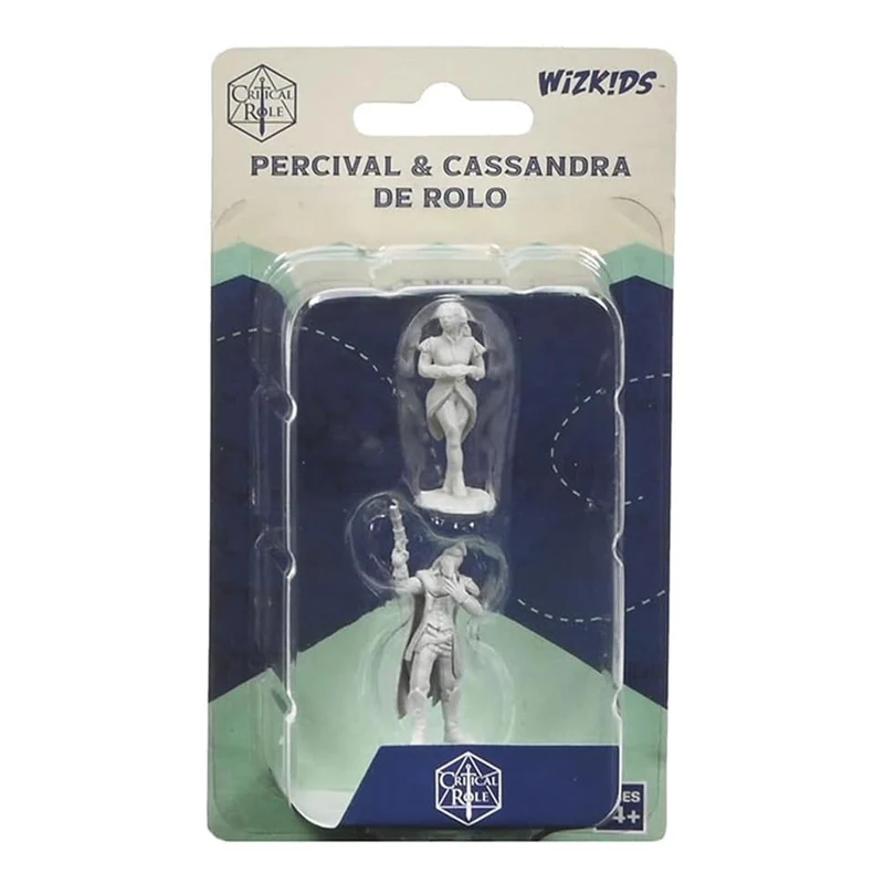 Wizkids Critical Role Unpainted Miniatures Percival & Cassandra de Rolo