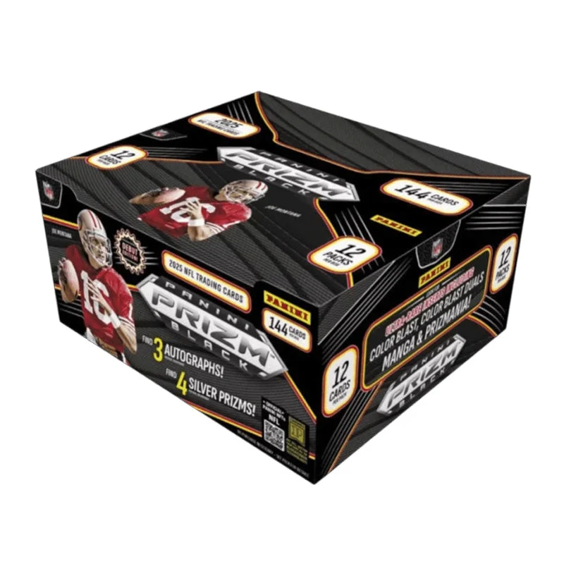 Panini NFL 2025 Prizm Black Football Hobby Booster Box