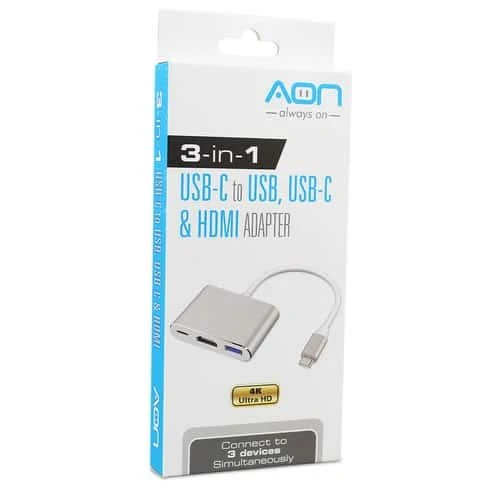 Adaptador AON USB-C a HDMI 4K (Hembra) AO-AD-1005