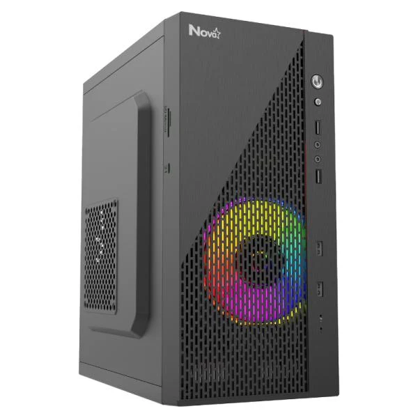 CASE NOVA CM01H1RA001 MINI TOWER SIN VENTILACION INCLUIDA NEGRO