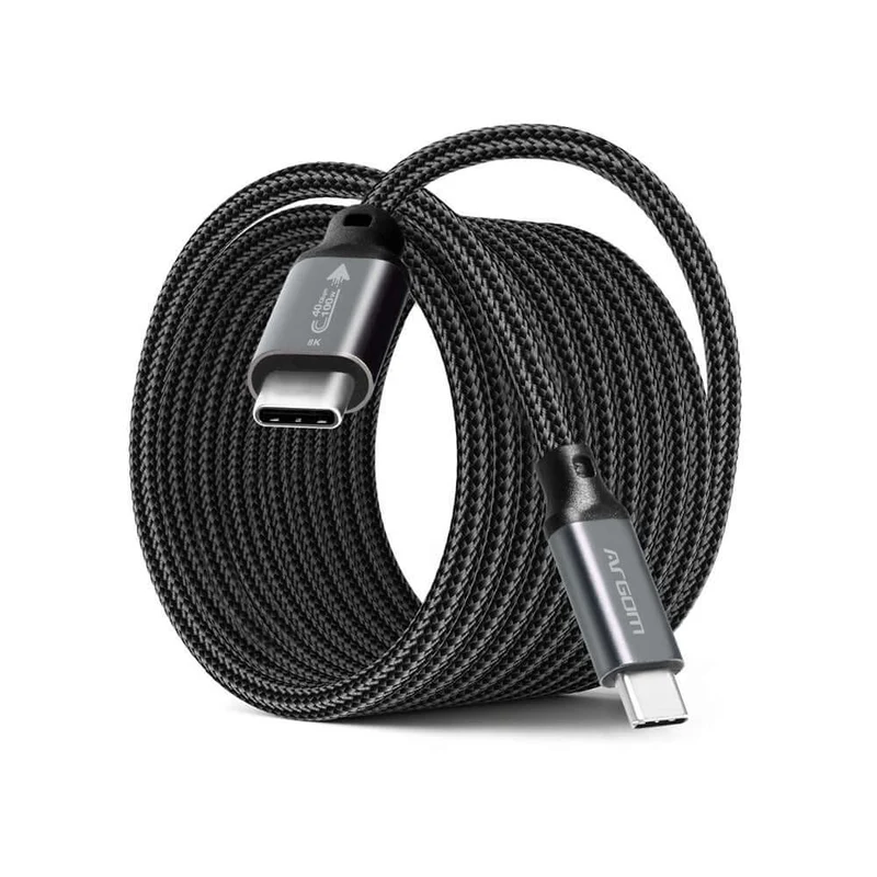 CABLE PD 100W CARGA RÁPIDA Y SINCRONIZACIÓN DURA MAX (USB4) 1.8M/6FT