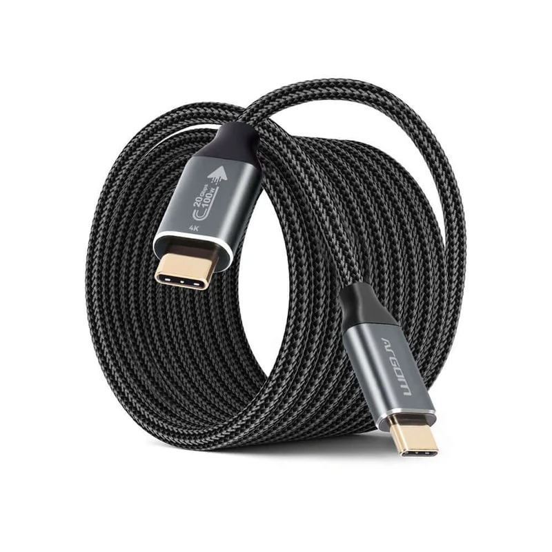 CABLE PD DE 100 W DE CARGA RÁPIDA Y SINCRONIZACIÓN DURA MAX (USB 3.2 GEN2) DE 1,8 M/6 PIES