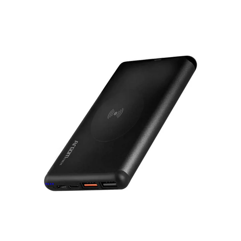 BANCO DE ENERGÍA S12W 12000MAH ALUMINIO CON CARGA INALÁMBRICA RÁPIDA DE 15W