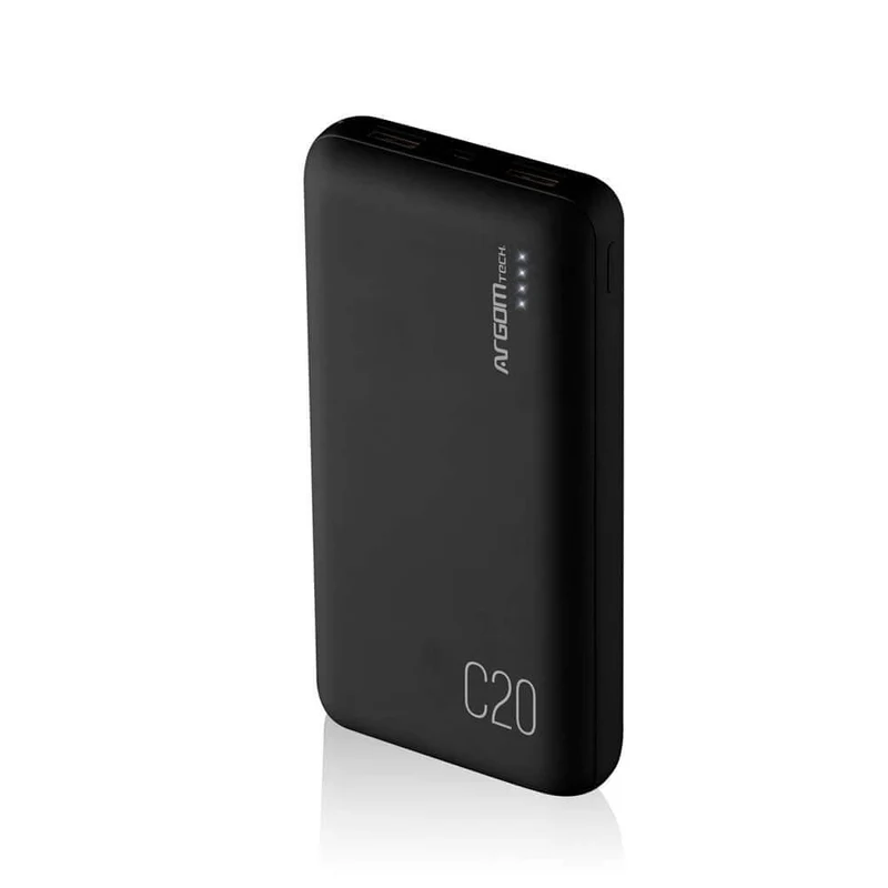 BANCO DE ENERGÍA C20 20000 MAH NEGRO