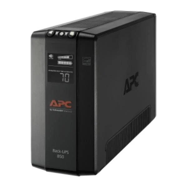 UPS APC BX850M-LM60 850VA 510W UPS LINEA INTERACTIVA 120VAC AVR 8 TOMAS LCD NEGRO