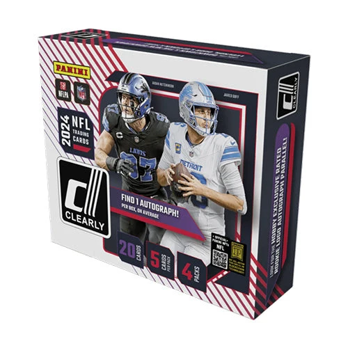 Panini NFL 2024 Clearly Donruss Football Hobby Trading Cards (Display of 4)