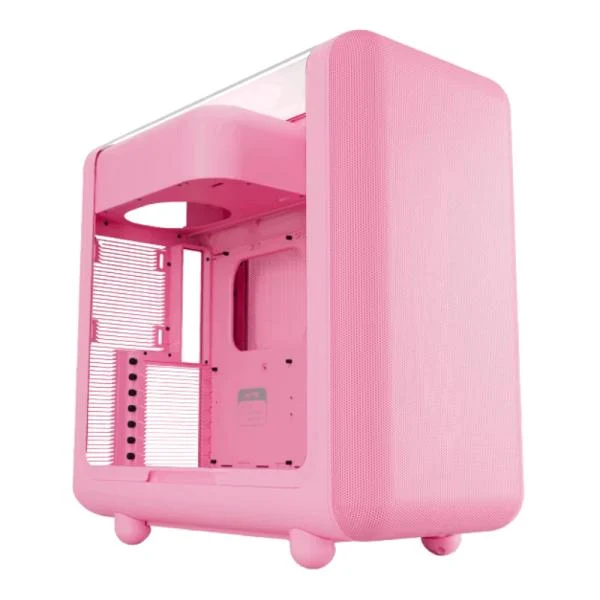 CASE HYTE X50 MID TOWER SIN VENTILACIÓN INCLUIDA CON PANEL LATERAL CS-HYTE-X50G-SM ROSADO