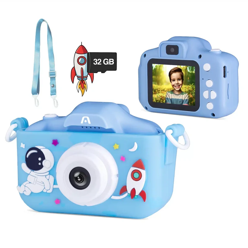 Cámara Magic Pix 81 - Cámara Digital Para Selfies Para Niños, Lente Dual rosado