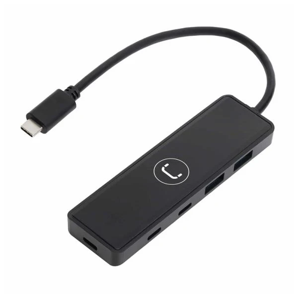 Hub USB Unno Tekno 4 Puertos USB-C USB 3.0 HB1012BK