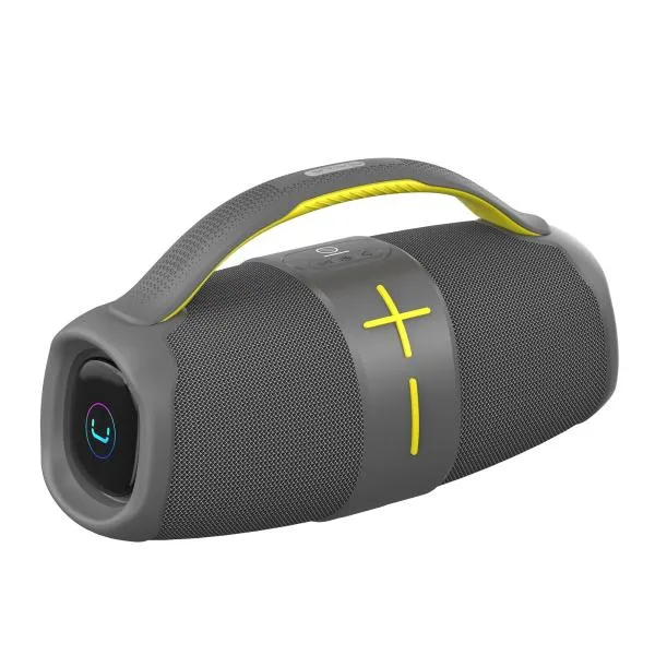Parlante Bluetooth Dash TWS Waterproof LED 20W Gris Unno Tekno SP9216GY