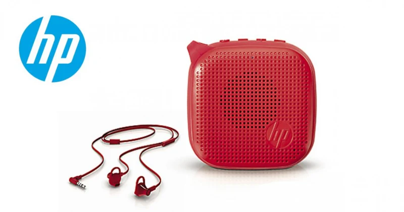 Combo Parlante + Audifonos HP 300 / HP 150 Rojo