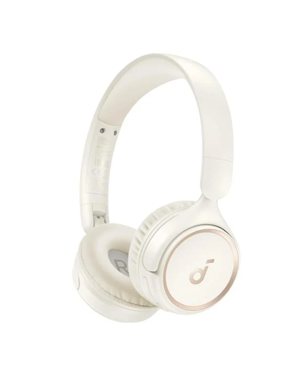 SOUNDCORE BY ANKER WIRELESS ON EAR HEADPHONE, H30I, MULTIPOINT CONNECTION, A3012. WHITE