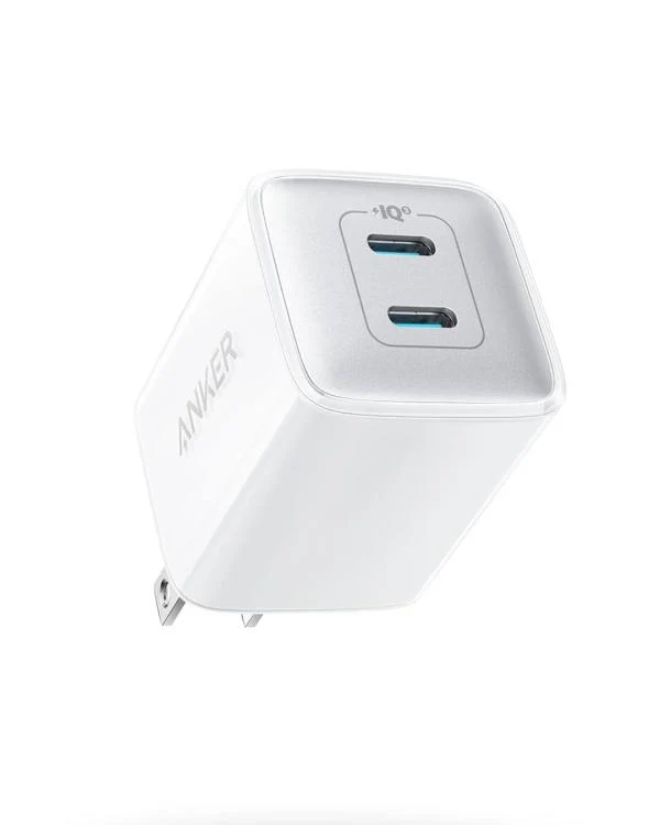 ANKER NANO PRO WALL CHARGER, 2-PORT USB-C, 40W. A2038. WHITE