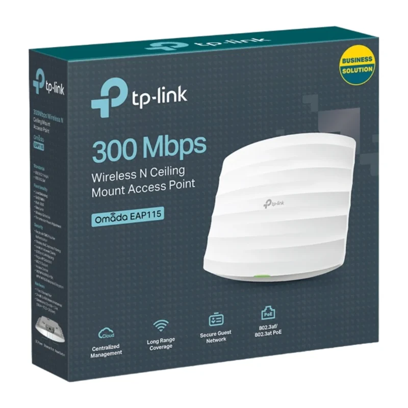 TP-Link punto de acceso omada inalambrico N de 300 mbps demontaje en techo-EAP115