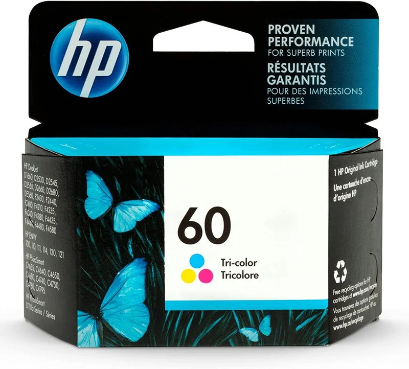 HP cartucho color 165Pgs #60 CC643Wl